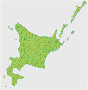 北海道と北方領土　地図