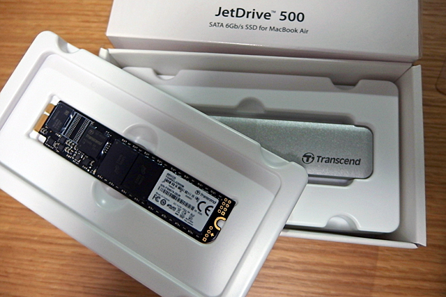 Transcend JetDrive 500の480GBを換装